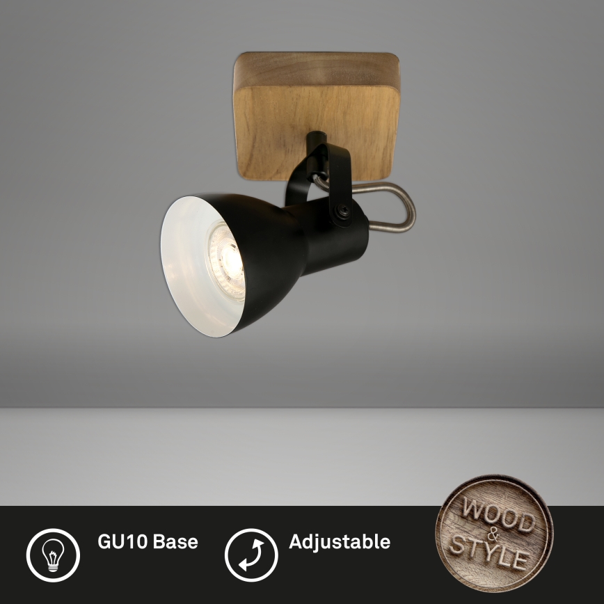 Briloner 2902-015 - Точковий світильник SPOT 1xGU10/35W/230V каучук