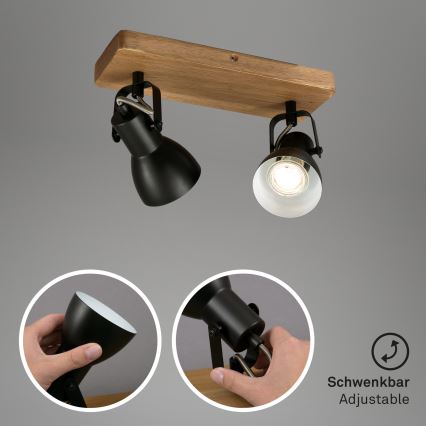 Briloner 2902-025 - Точковий світильник SPOT 2xGU10/35W/230V