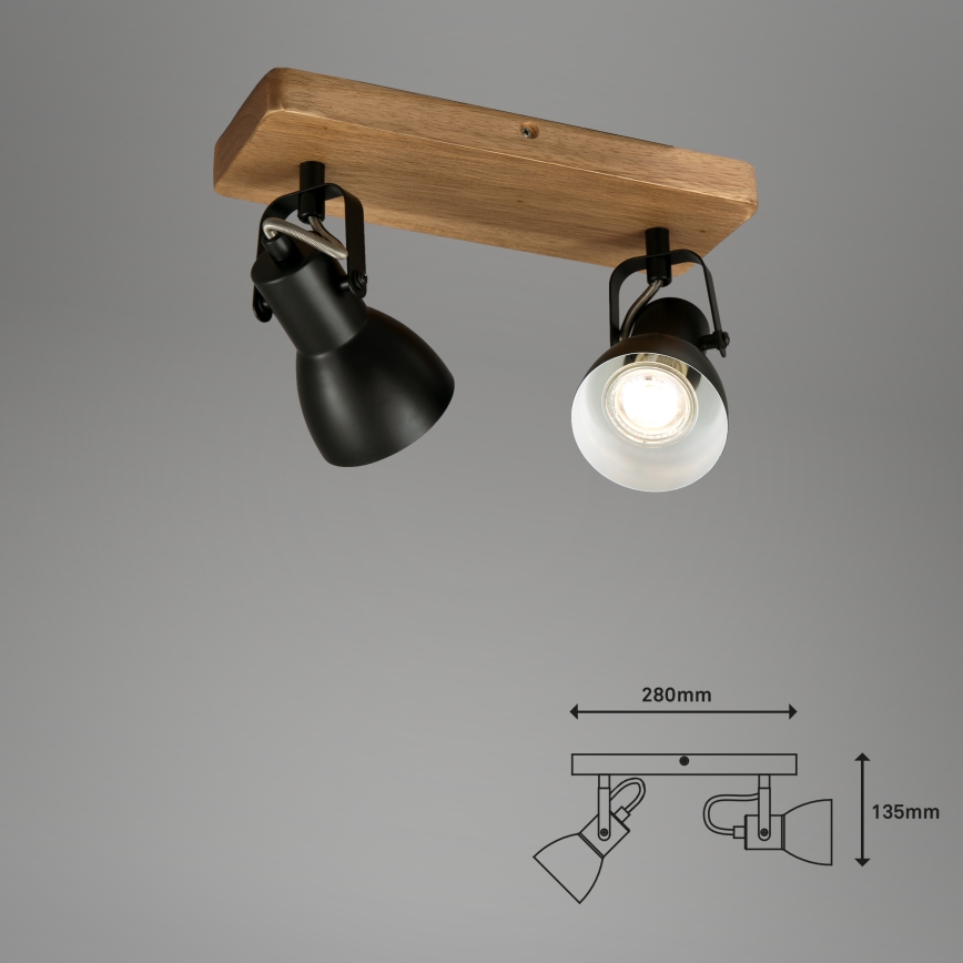 Briloner 2902-025 - Точковий світильник SPOT 2xGU10/35W/230V