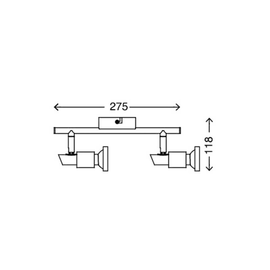 Briloner 2991-022 - Светодиодный прожектор COOL 2xGU10/3W/230V