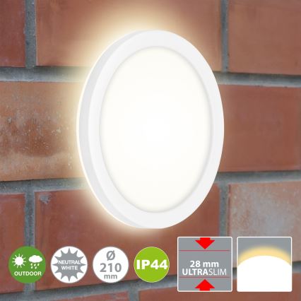 Briloner 3008-016 - Світлодіодний стельовий світильник LED/8W/230V діаметр 21 cm білий IP44