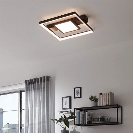 Briloner 3028-015 - Светодиодный потолочный светильник с регулированием яркости FRAME LED/38W/230V