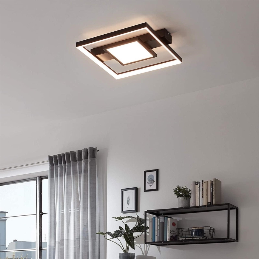 Briloner 3028-015 - Светодиодный потолочный светильник с регулированием яркости FRAME LED/38W/230V