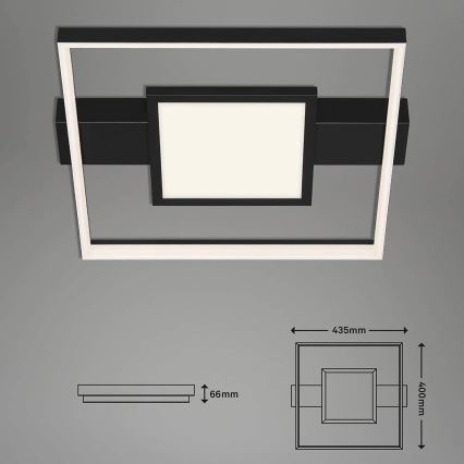 Briloner 3028-015 - Светодиодный потолочный светильник с регулированием яркости FRAME LED/38W/230V