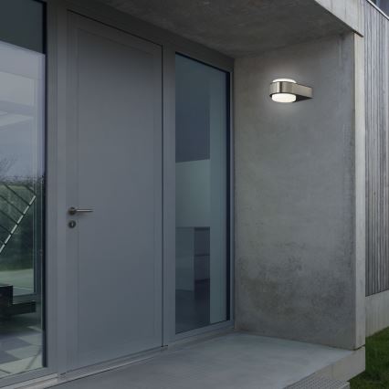 Briloner 3035-012 - Уличный светодиодный настенный светильник HANAU LED/6,5W/230V IP44 матовый хром