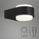 Briloner 3035-015 - Уличный светодиодный настенный светильник HANAU LED/6,5W/230V IP44 черный