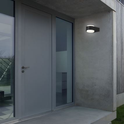 Briloner 3035-015 - Вуличний світлодіодний настінний світильник HANAU LED/6,5W/230V IP44 чорний
