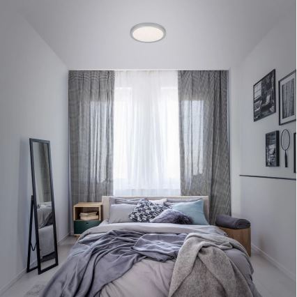 Briloner 3048-014 - Стельовий LED світильник RUNA LED/18W/230V срібний