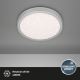 Briloner 3048-014 - Светодиодный потолочный светильник RUNA LED/18W/230V серебряный
