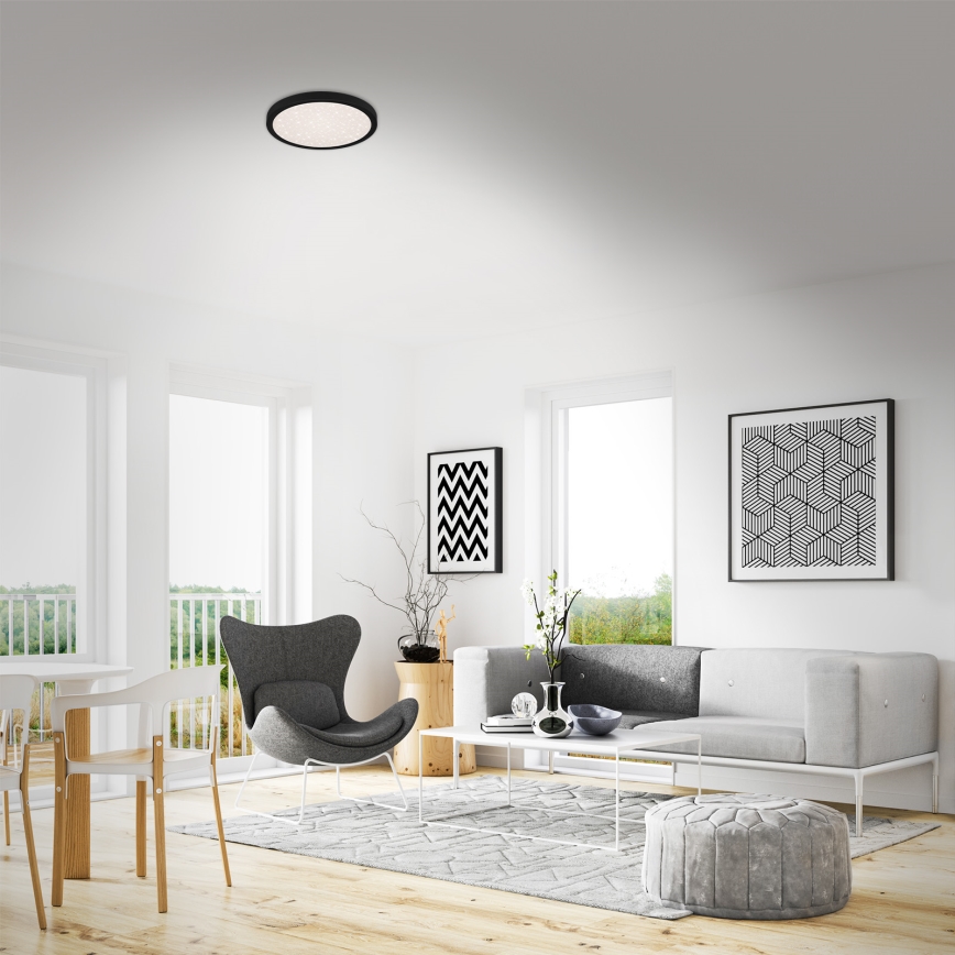 Briloner 3048-015 - Стельовий LED світильник RUNA LED/18W/230V чорний