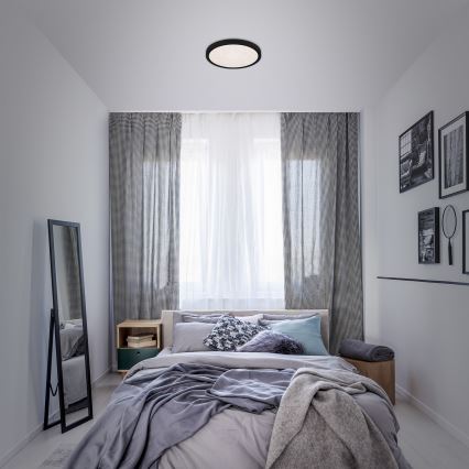 Briloner 3048-015 - Стельовий LED світильник RUNA LED/18W/230V чорний