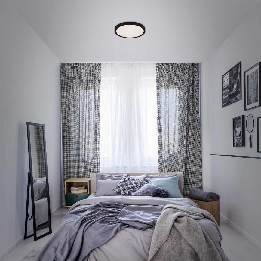 Briloner 3048-015 - Стельовий LED світильник RUNA LED/18W/230V чорний