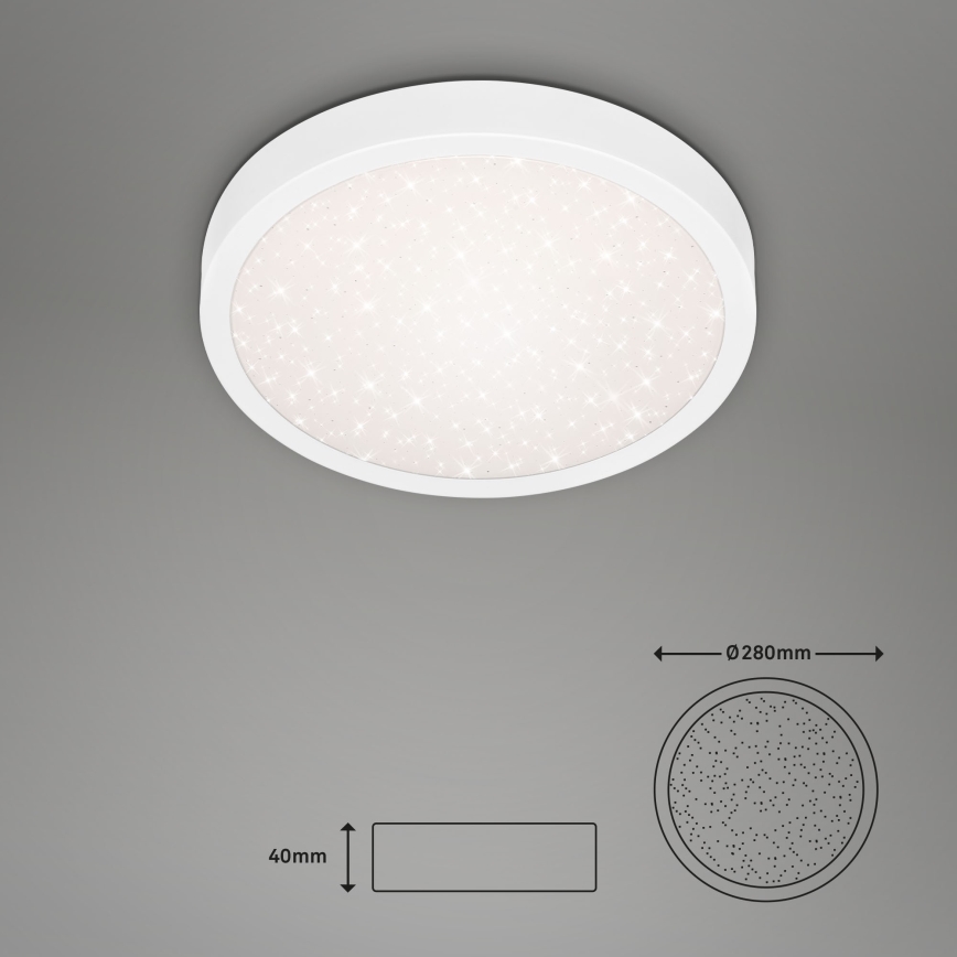 Briloner 3048-016 - Стельовий LED світильник RUNA LED/18W/230V білий