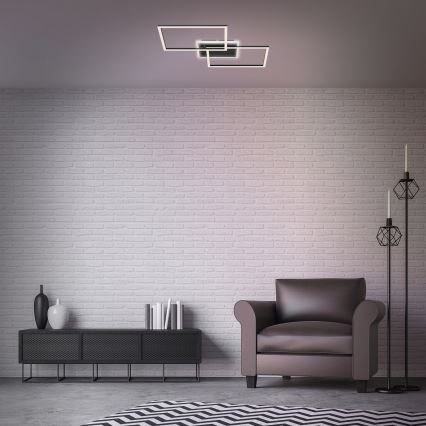 Briloner 3049-015 - Светодиодный потолочный светильник с регулированием яркости FRAME LED/40W/230V + дистанционное управление