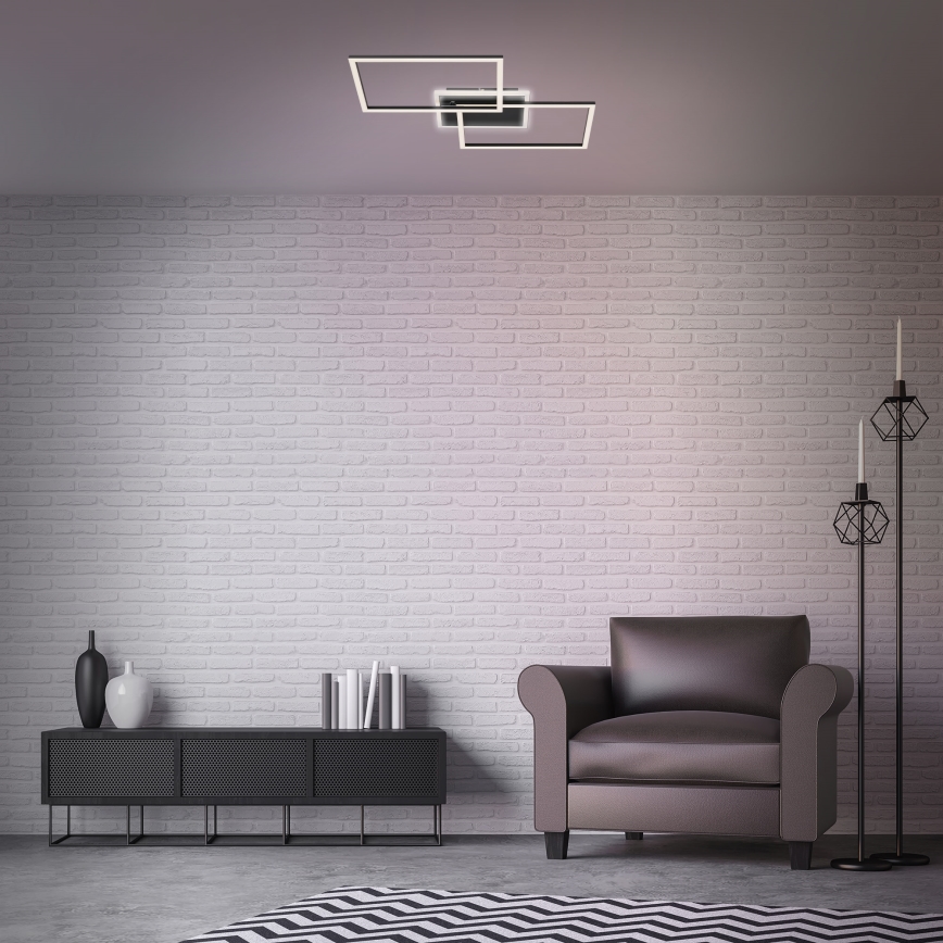 Briloner 3049-015 - Светодиодный потолочный светильник с регулированием яркости FRAME LED/40W/230V + дистанционное управление