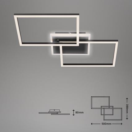 Briloner 3049-015 - Светодиодный потолочный светильник с регулированием яркости FRAME LED/40W/230V + дистанционное управление