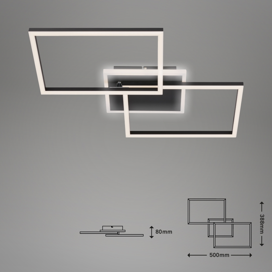 Briloner 3049-015 - Светодиодный потолочный светильник с регулированием яркости FRAME LED/40W/230V + дистанционное управление