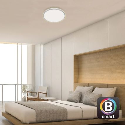 Briloner 3065-014 - Димований LED стельовий світильник IVY LED/42 Вт/230 В Wi‑Fi Tuya, діаметр 49 см + пульт дистанційного керування
