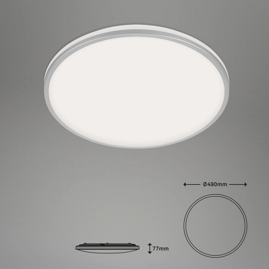 Briloner 3065-014 - Димований LED стельовий світильник IVY LED/42 Вт/230 В Wi‑Fi Tuya, діаметр 49 см + пульт дистанційного керування