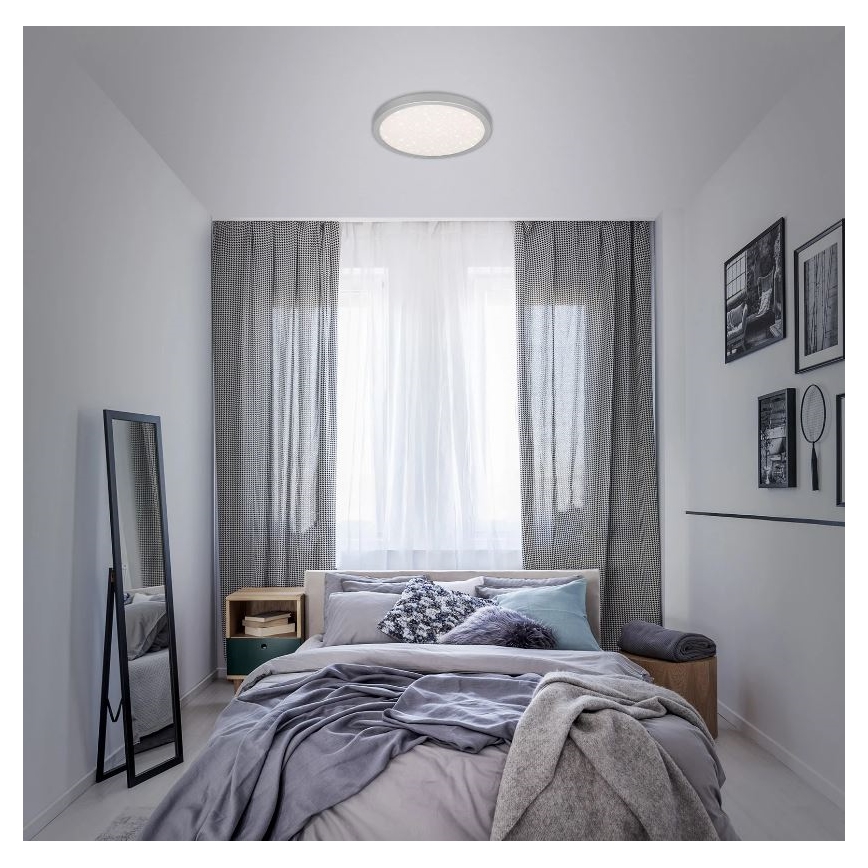 Briloner 3071-014 - Стельовий LED світильник RUNA LED/24W/230V срібний