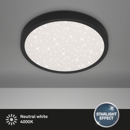 Briloner 3071-015 - Стельовий LED світильник RUNA LED/24W/230V чорний