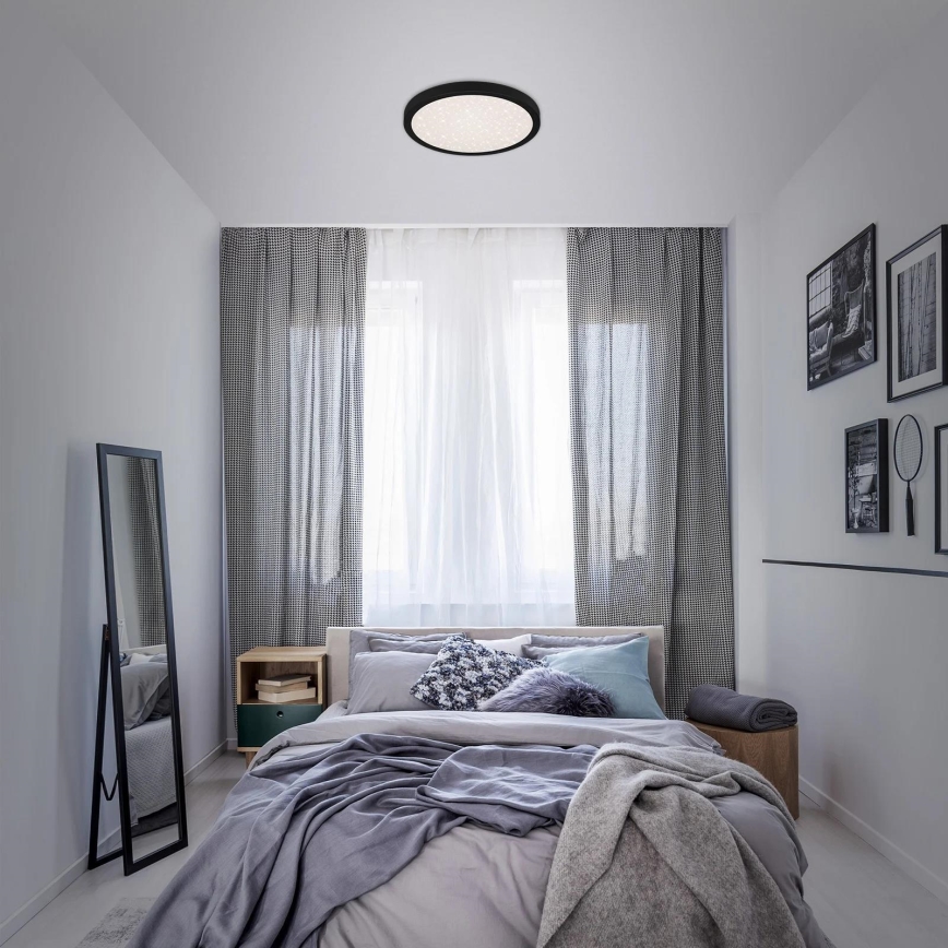 Briloner 3071-015 - Светодиодный потолочный светильник RUNA LED/24W/230V черный