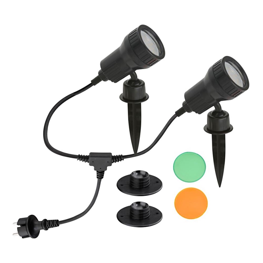 Briloner 3077-025 - Вулична світлодіодна лампа TERRA 2xGU10/3W/230V IP44