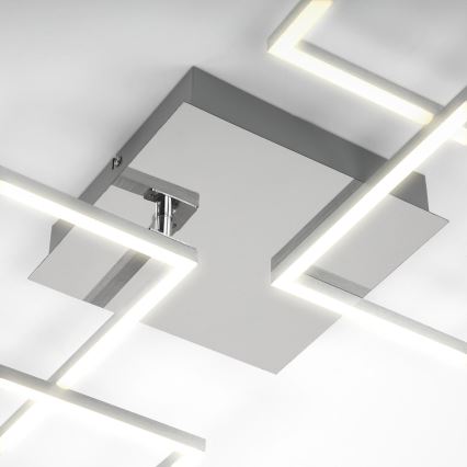 Briloner 3091-018 - Светодиодный потолочный светильник с регулированием яркости FRAME LED/30W/230V блестящий хром