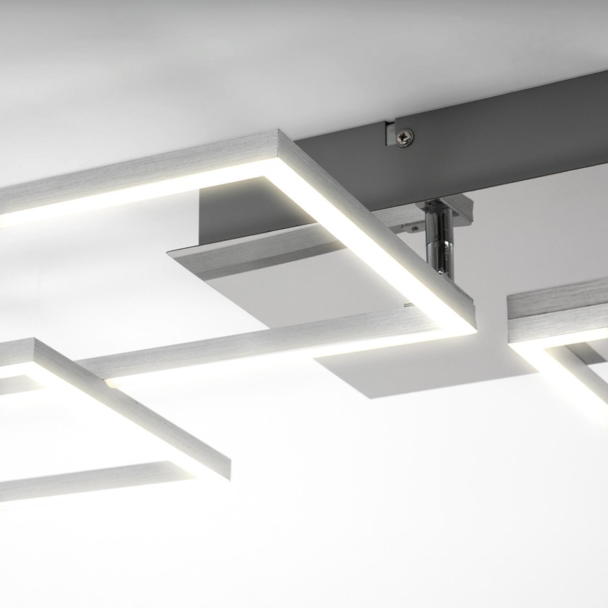 Briloner 3091-018 - Светодиодный потолочный светильник с регулированием яркости FRAME LED/30W/230V блестящий хром