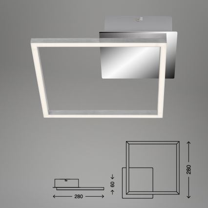 Briloner 3105-018 - Стельовий LED світильник з регулюванням яскравості FRAMES LED/9,7W/230V