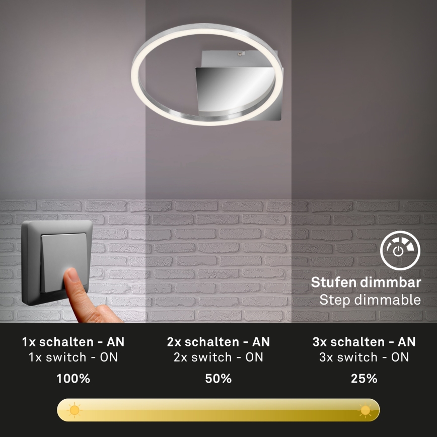 Briloner 3106-018 - Стельовий LED світильник з регулюванням яскравості FRAMES LED/7,5W/230V