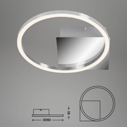 Briloner 3106-018 - Стельовий LED світильник з регулюванням яскравості FRAMES LED/7,5W/230V