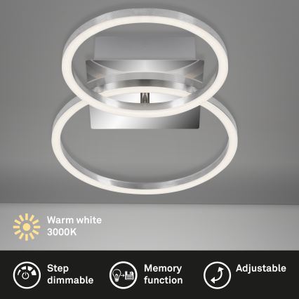 Briloner 3110-018 - Стельовий LED світильник з регулюванням яскравості FRAMES LED/16W/230V