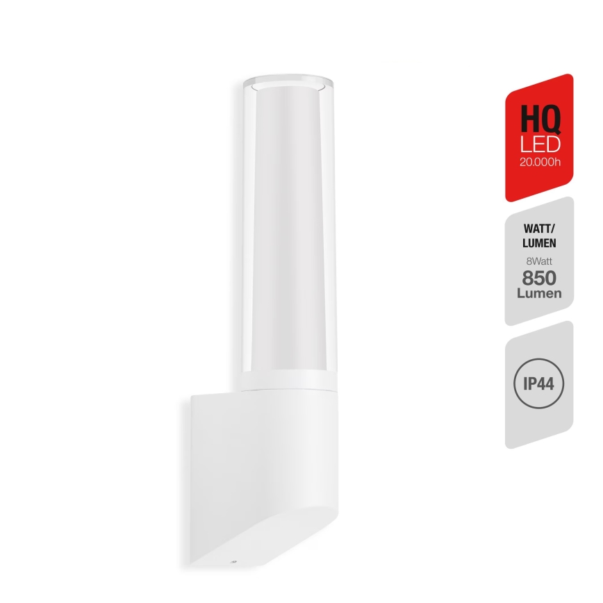 Briloner 311306TF - Уличный светодиодный настенный светильник LED/8W/230V 4000K IP44 белый