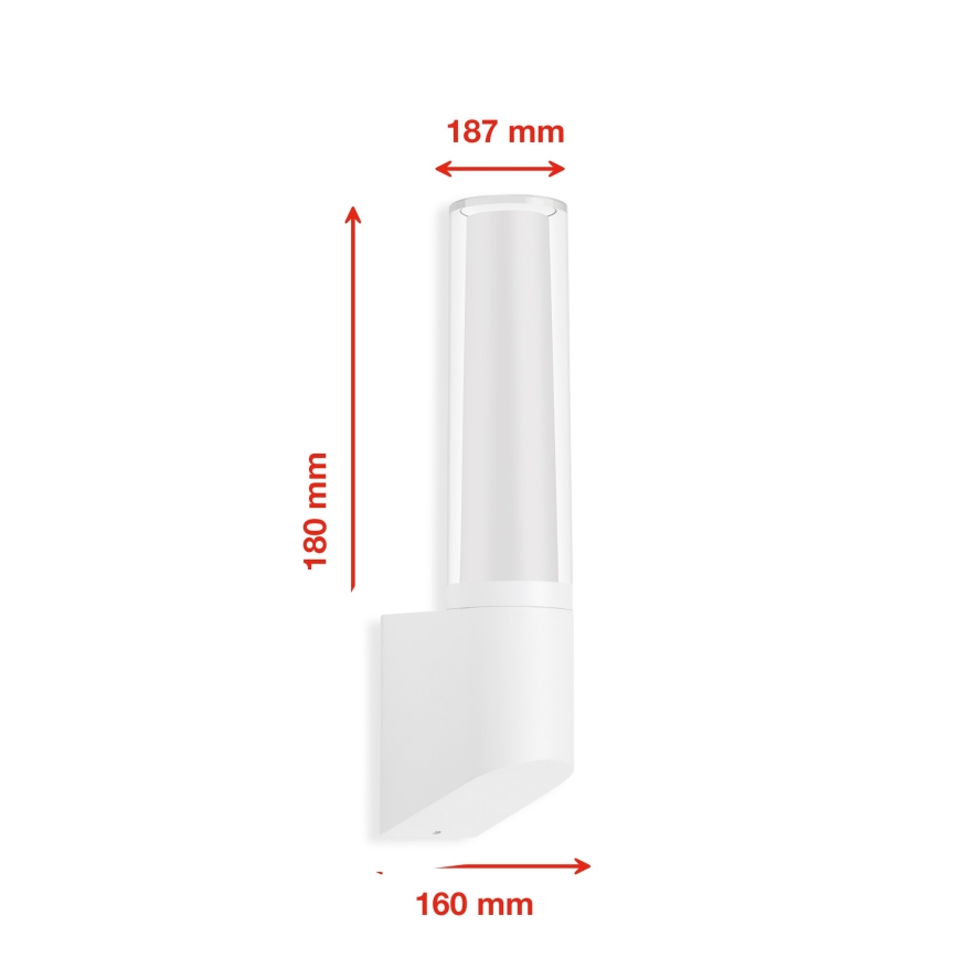 Briloner 311306TF - Вуличний світлодіодний настінний світильник LED/8W/230V 4000K IP44 білий