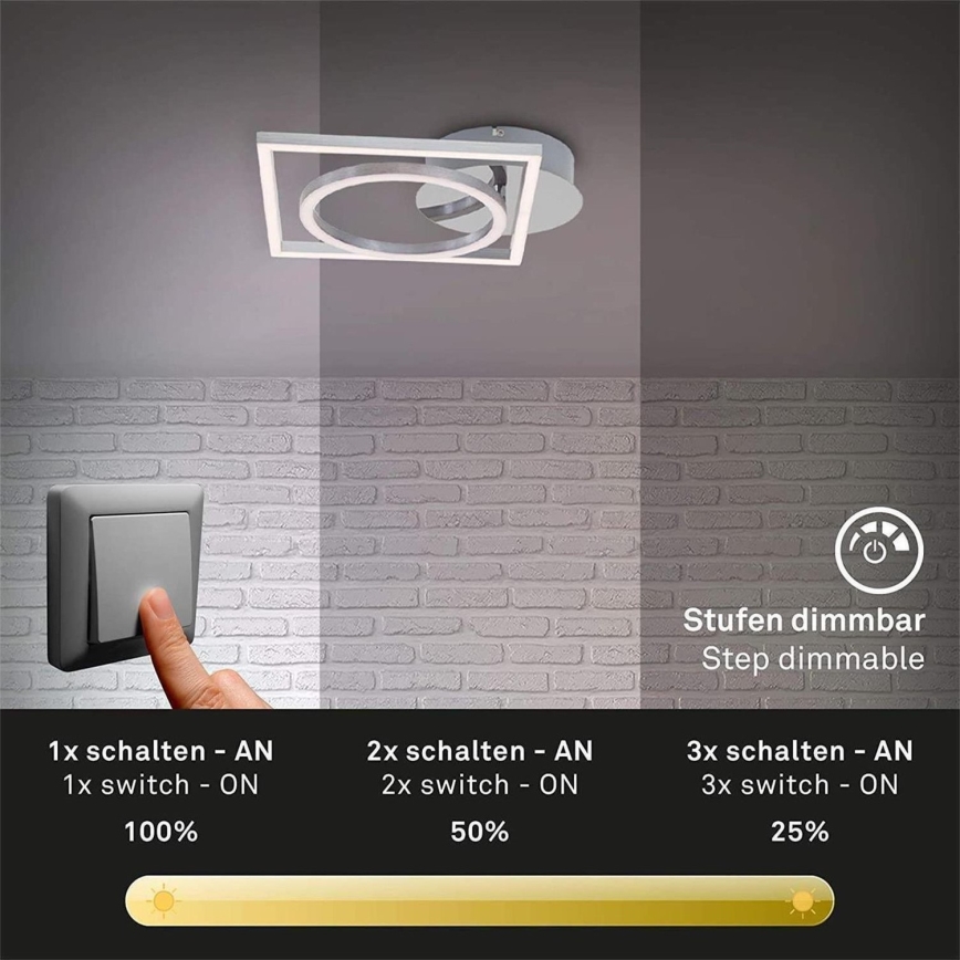 Briloner 3114-018 - Светодиодный потолочный светильник с регулированием яркости FRAME LED/19,6W/230V 3000K