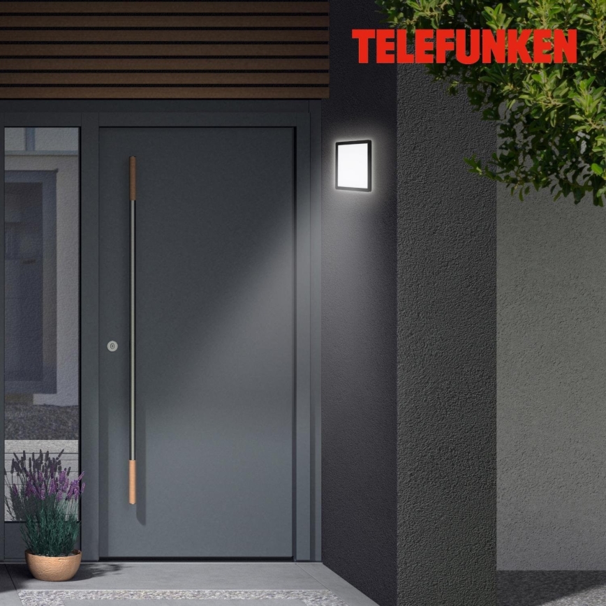 Briloner 313505TF - Вуличний світлодіодний настінний світильник LED/15W/230V IP44 4000K чорний