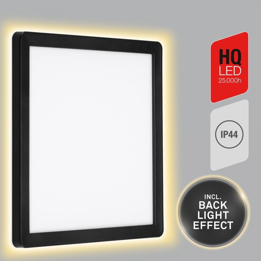 Briloner 313505TF - Вуличний світлодіодний настінний світильник LED/15W/230V IP44 4000K чорний