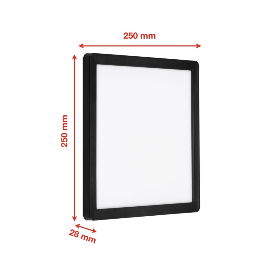 Briloner 313505TF - Вуличний світлодіодний настінний світильник LED/15W/230V IP44 4000K чорний