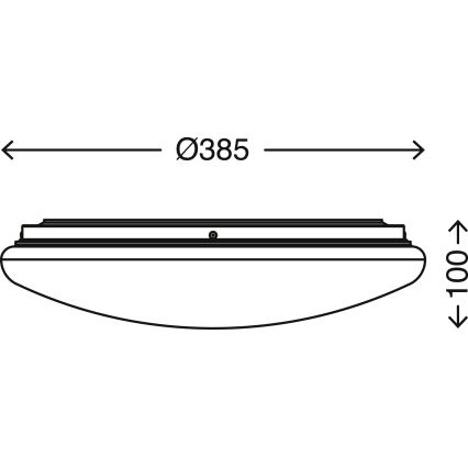 Briloner 3138-016 - Стельовий LED світильник для ванної з регулюванням яскравості COOL&COSY LED/18W/230V 2700/4000K IP44