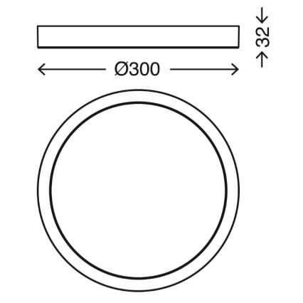 Briloner 3144-018 - Стельовий LED світильник для ванної з регулюванням яскравості COOL&COSY LED/21W/230V 2700/4000K IP44