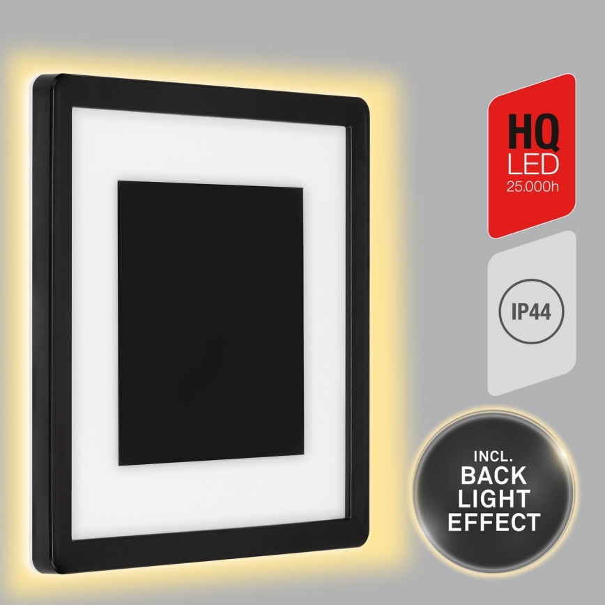 Briloner 315905TF - Вуличний світлодіодний настінний світильник LED/15W/230V IP44 4000K чорний