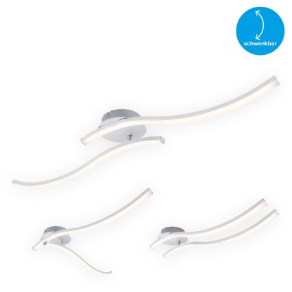 Briloner 3165-029 - Пристельова LED люстра GO 2xLED/9W/230V