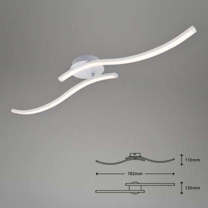 Briloner 3165-029 - Пристельова LED люстра GO 2xLED/9W/230V