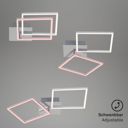 Briloner 3182-018 - Светодиодный потолочный светильник с регулированием яркости FRAME 2xLED/15,5W/230V