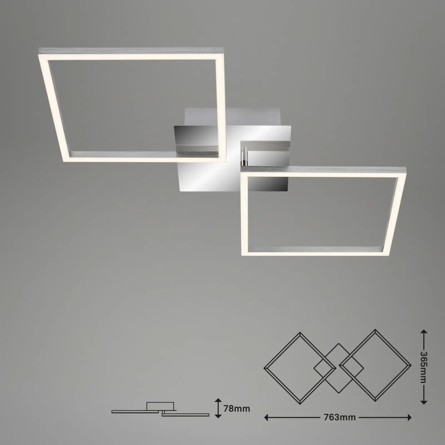 Briloner 3192-018 - Світлодіодний стельовий світильник FRAMES 2xLED/16W/230V