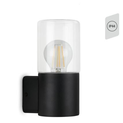 Briloner 320505TF - Вуличний настінний світильник 1xE27/12W/230V IP44 чорний