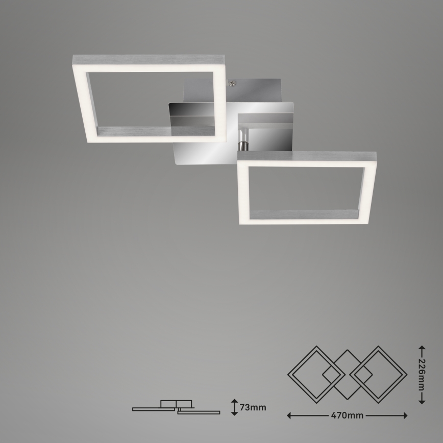 Briloner 3207-018 - Світлодіодний стельовий світильник FRAMES 2xLED/8W/230V
