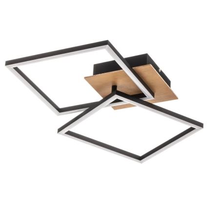 Briloner 3210-014 - Світлодіодний стельовий світильник з регулюванням яскравості FRAME 2xLED/11W/230V коричневий