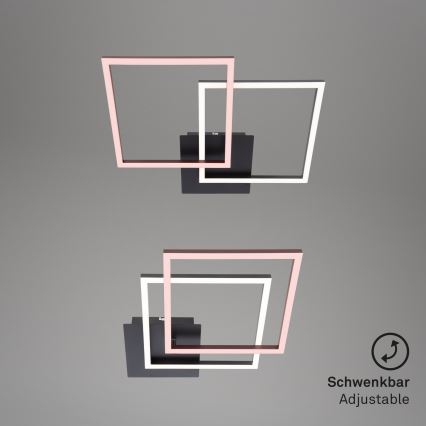 Briloner 3210-015 - Светодиодный потолочный светильник с регулированием яркости FRAME 2xLED/11W/230V черный